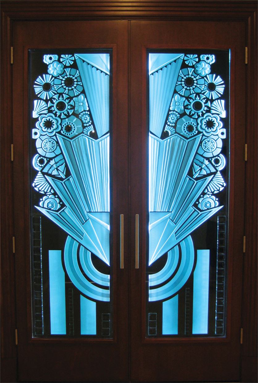 Double Entry Door - Art Deco