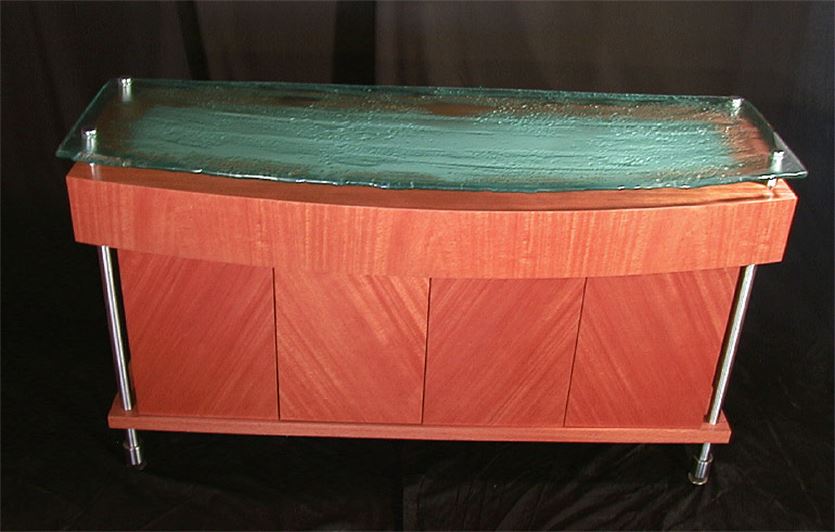 Glass Credenza