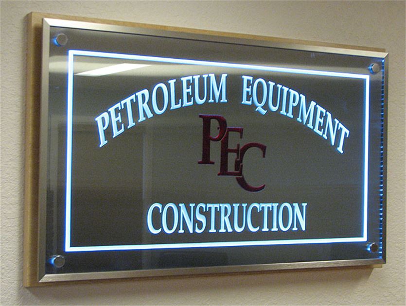 Glass Sign - Construction