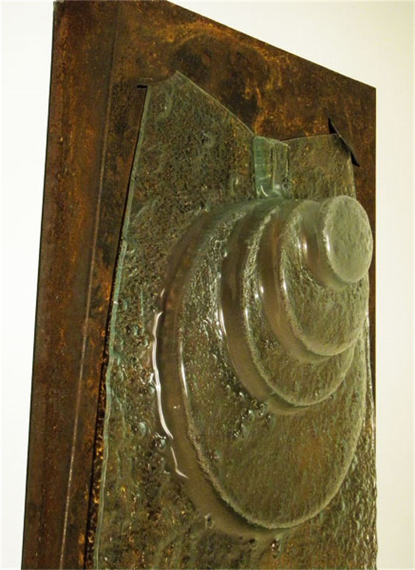 Glass Sculpture - Rustic Stack 2