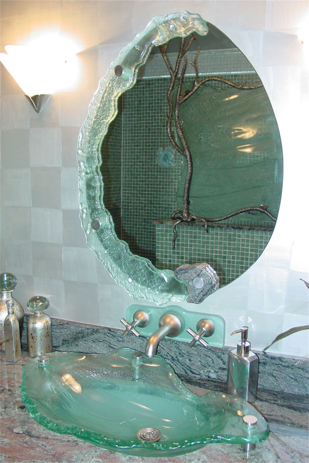 Vessel Sink Organic W Mirror Sinks And Vanities