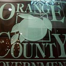 Glass Sign - Orange County, Clear