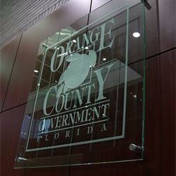 Glass Sign - Orange County, Clear