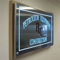 Glass Sign - Construction