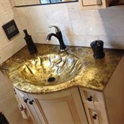 Vanity Sink - Guilded Antique