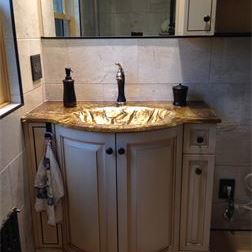 Vanity Sink - Guilded Antique