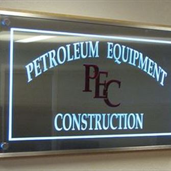 Glass Sign - Construction